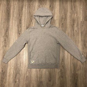 Tracksmith New England Trackhouse Hoodie Hooded Sweatshirt Gray Mens Size Large